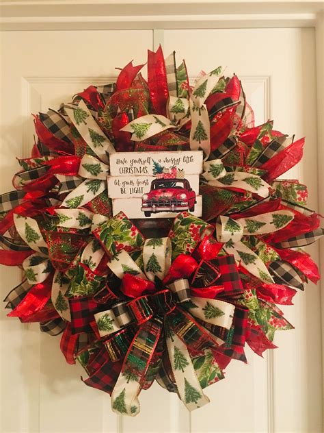 car xmas wreath